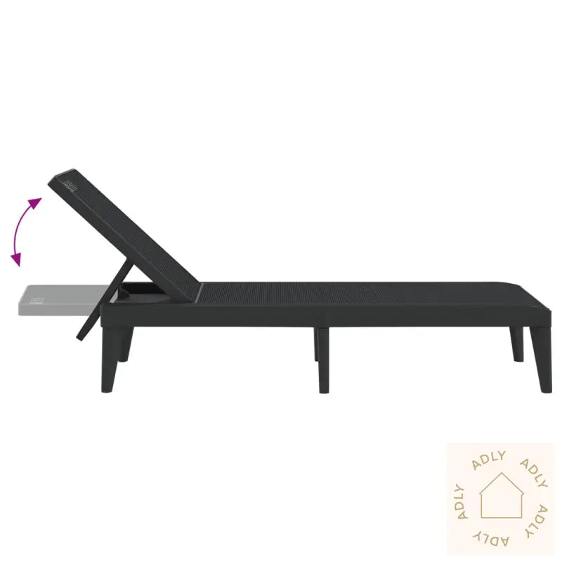 Solseng Antrasitt 186X60X29 Cm Pp