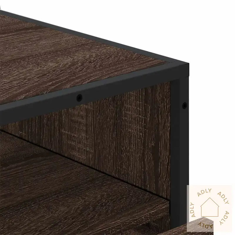 Kommode Brun Eik 70X41X83,5 Cm Konstruert Tre