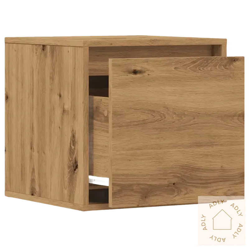 Tøff artisan eik moderne nightstand med skuff til stue og soverom