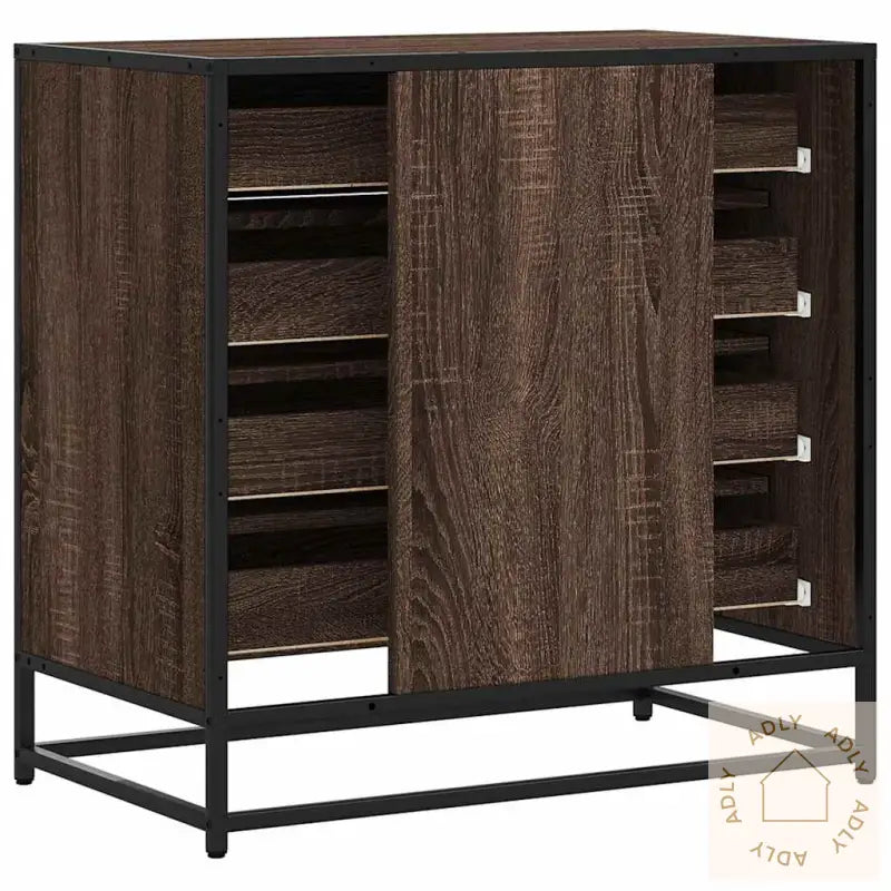 Kommode Brun Eik 70X41X70 Cm Konstruert Tre