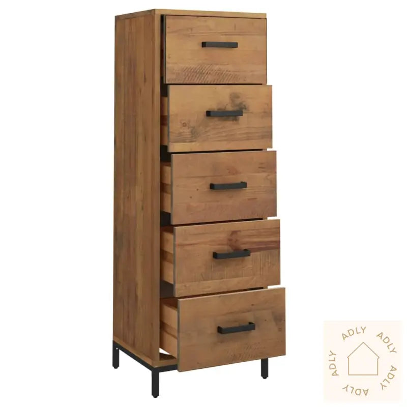 Kommode 42X35X110 Cm Heltre Furu