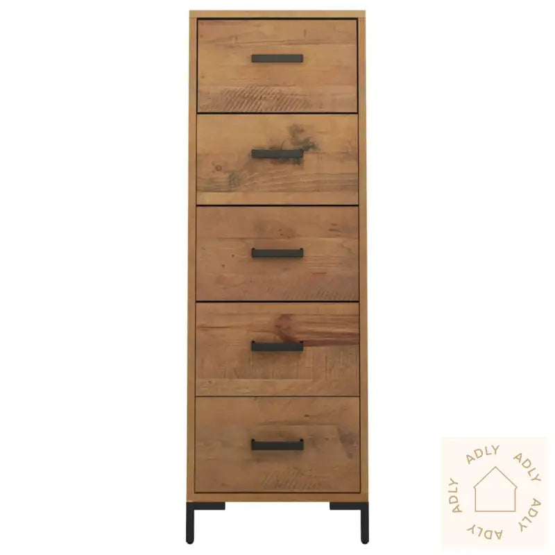 Kommode 42X35X110 Cm Heltre Furu