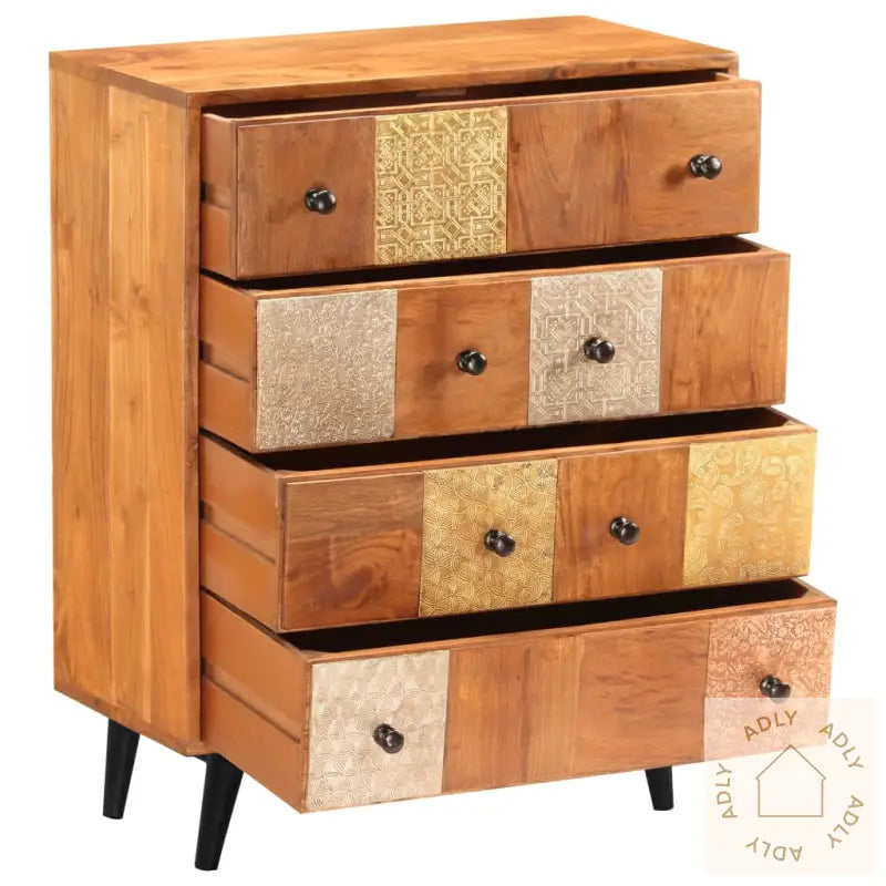 Kommode 60X30X75 Cm Heltre Akasie