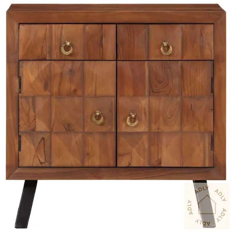 Kommode Honningbrun 70X35X70 Cm Heltre Akasie