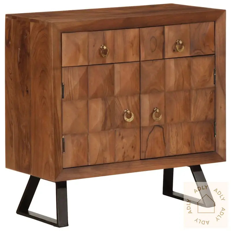 Kommode Honningbrun 70X35X70 Cm Heltre Akasie