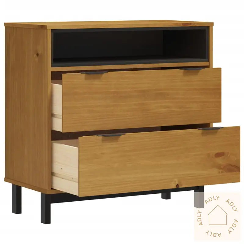 Kommode Flam 80X40X80 Cm Heltre Furu