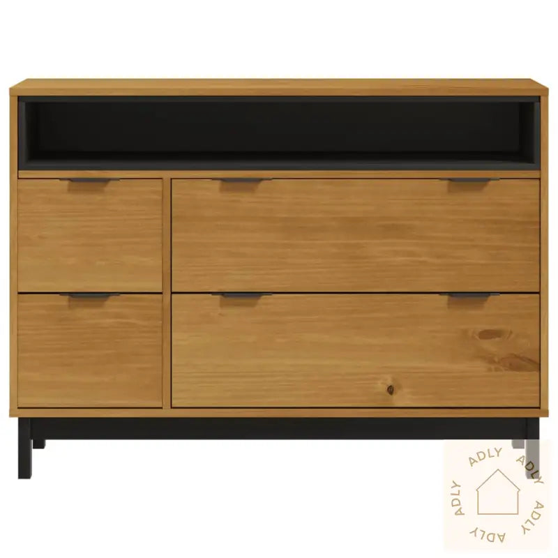 Kommode Flam 110X40X80 Cm Heltre Furu