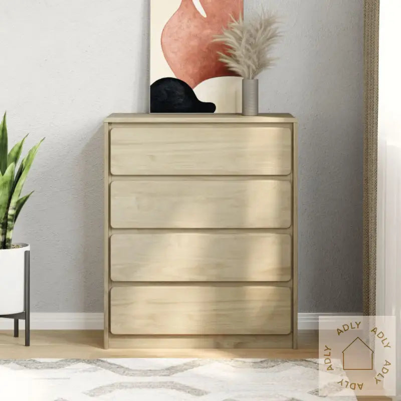 Kommode Sauda Eik 76,5X39X91 Cm Heltre Furu