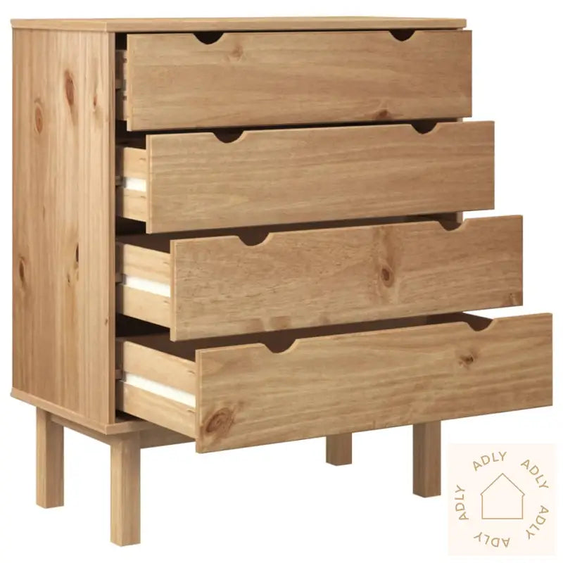 Kommode Otta 76,5X39,5X90 Cm Heltre Furu