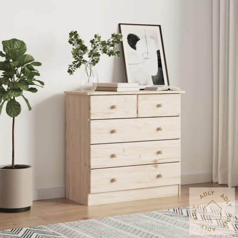 Kommode Alta 77X35X73 Cm Heltre Furu