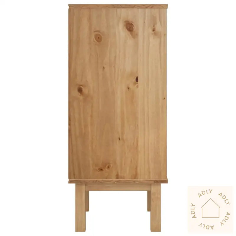 Kommode Otta Brun Og Grå 45X39X90 Cm Heltre Furu