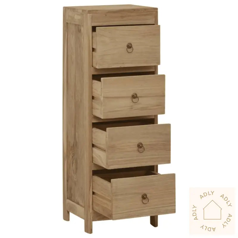 Kommode 30X30X90 Cm Heltre Teak