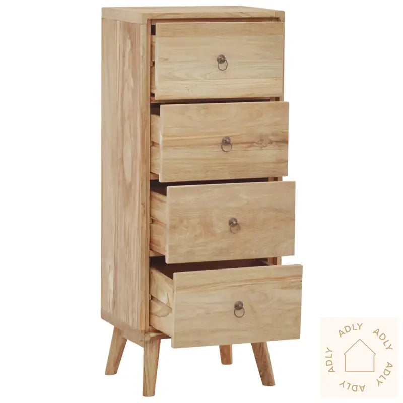 Kommode 40X30X100 Cm Heltre Teak