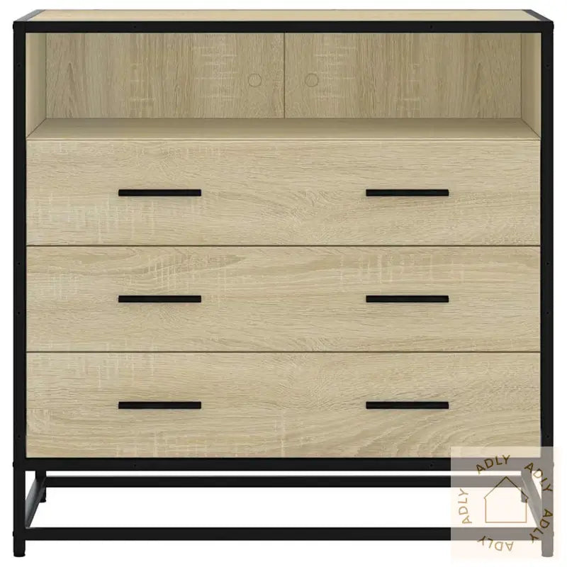 Kommode Sonoma Eik 70X41X70 Cm Konstruert Tre