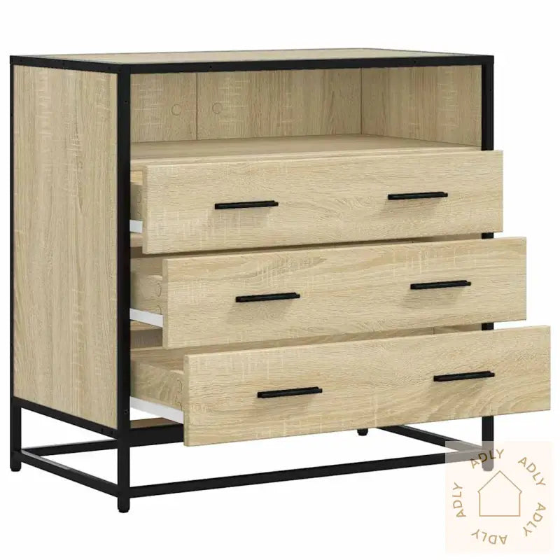 Kommode Sonoma Eik 70X41X70 Cm Konstruert Tre