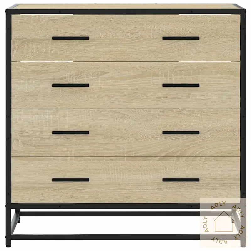 Kommode Sonoma Eik 70X41X70 Cm Konstruert Tre