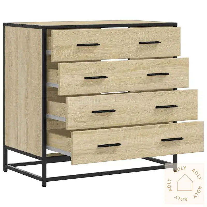 Kommode Sonoma Eik 70X41X70 Cm Konstruert Tre