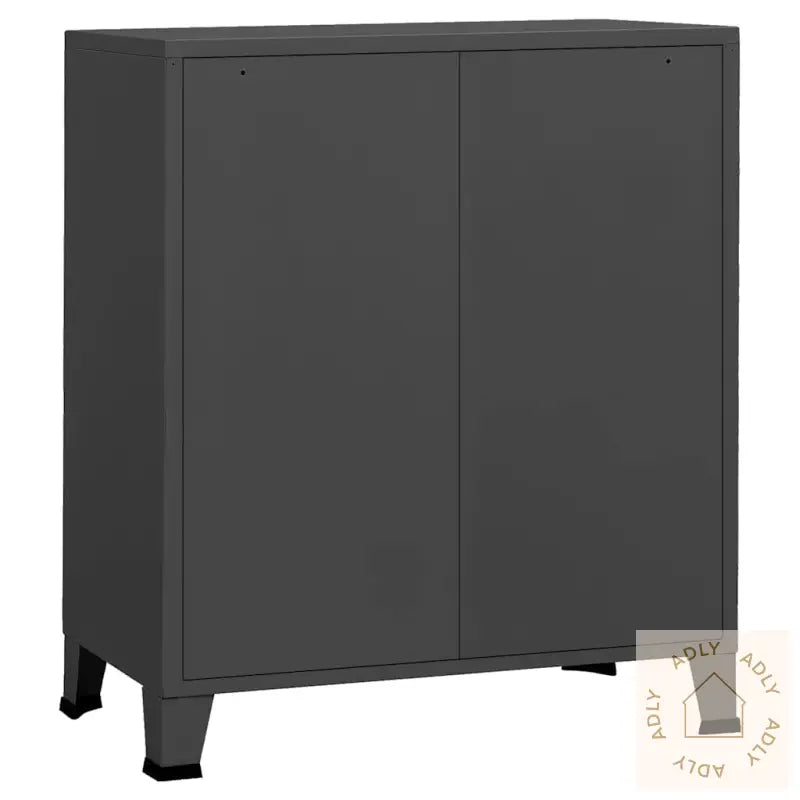 Industriell Kommode Antrasitt 78X40X93 Cm Metall