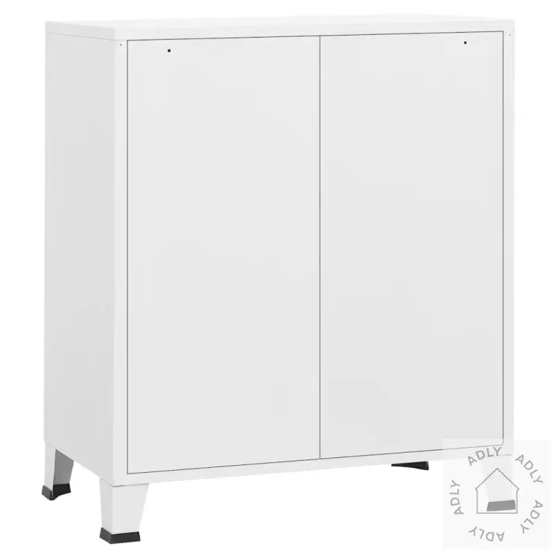 Industriell Kommode Hvit 78X40X93 Cm Metall