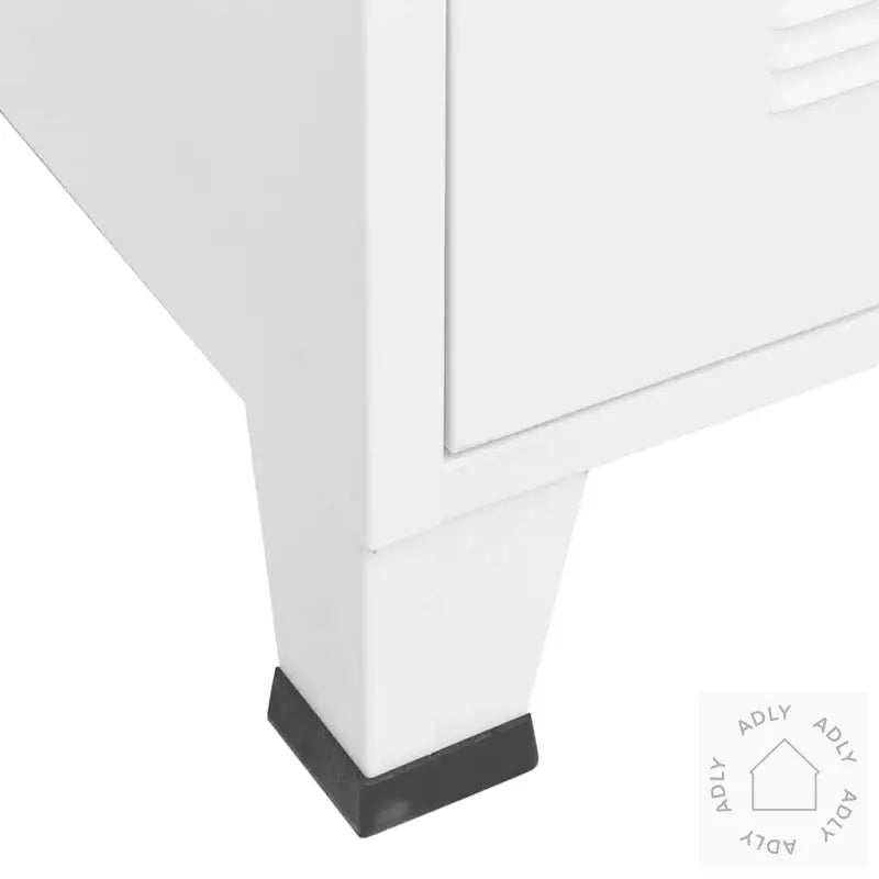Industriell Kommode Hvit 78X40X93 Cm Metall