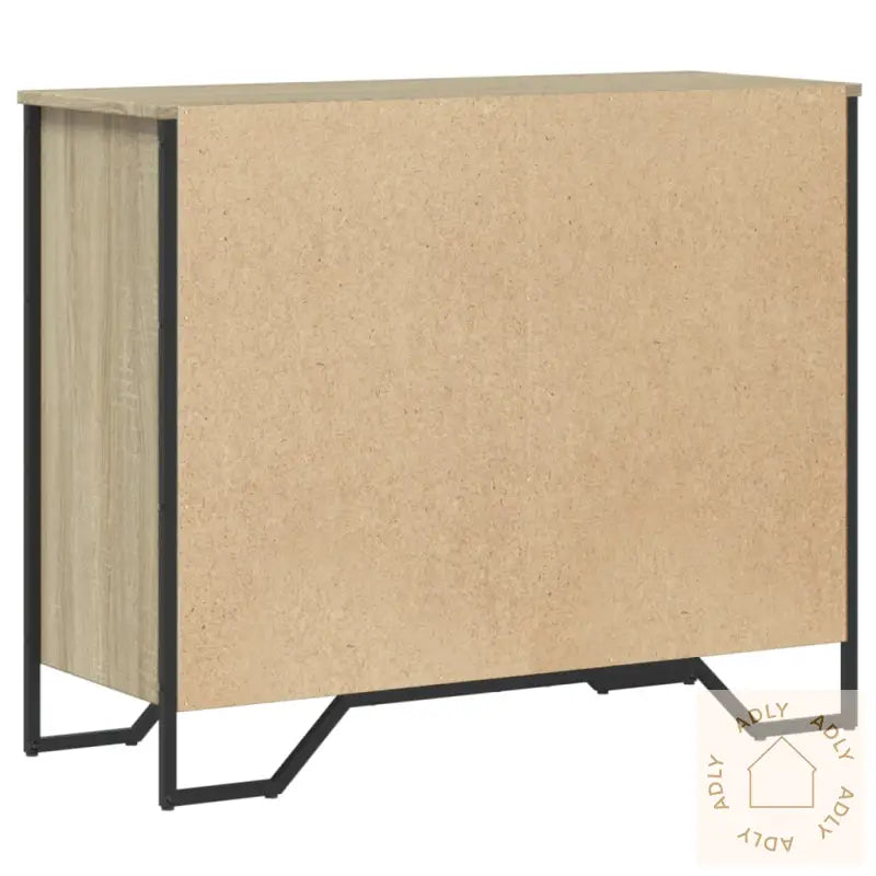 Kommode Sonoma Eik 91X35,5X74,5 Cm Konstruert Tre