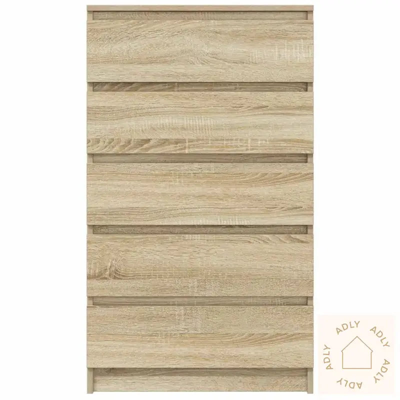 Kommode Sonoma Eik 60X36X103 Cm Konstruert Tre
