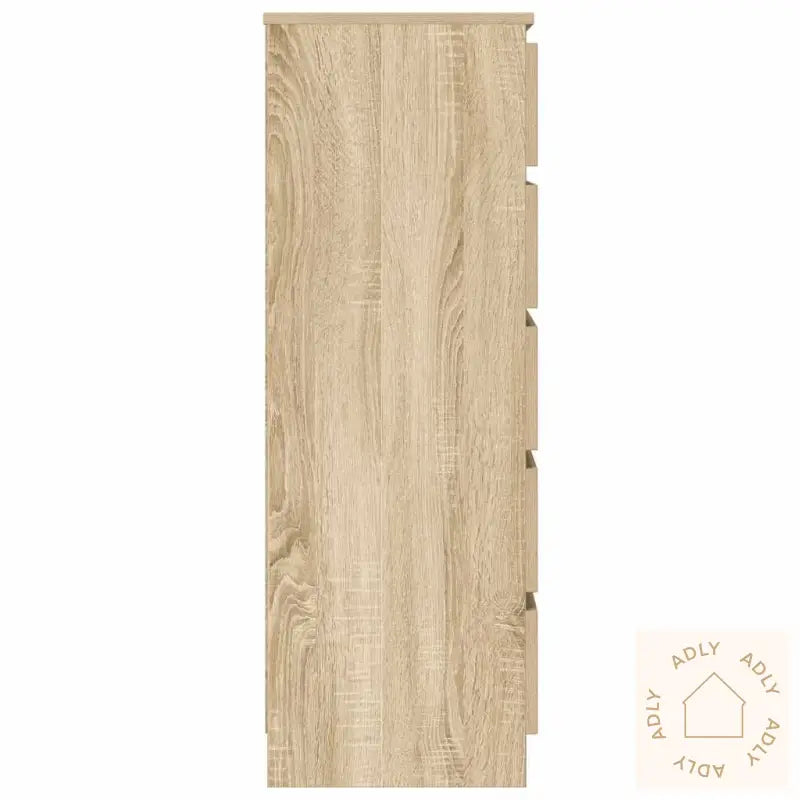 Kommode Sonoma Eik 60X36X103 Cm Konstruert Tre