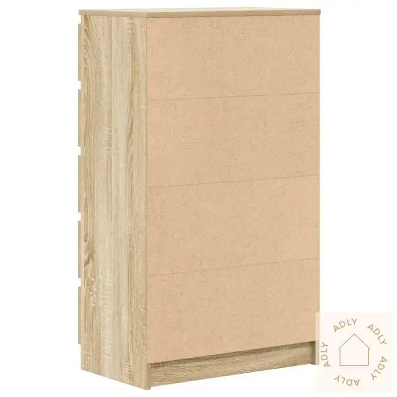 Kommode Sonoma Eik 60X36X103 Cm Konstruert Tre