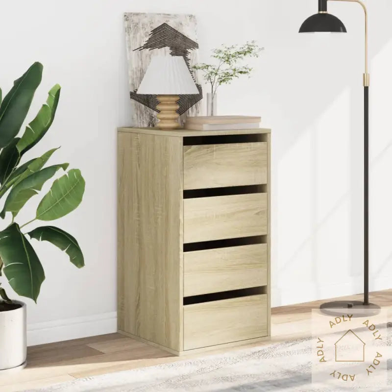 Kommode Sonoma Eik 40X41X76 Cm Konstruert Tre