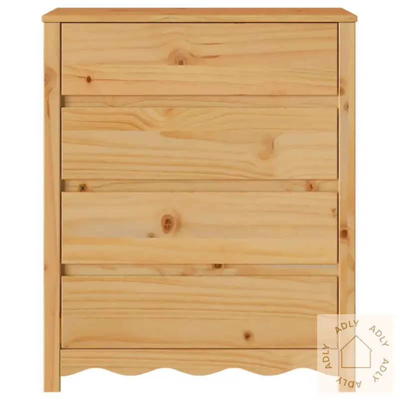 Kommode "Drammen" 76,5X40X91 Cm Solid Tre Furu