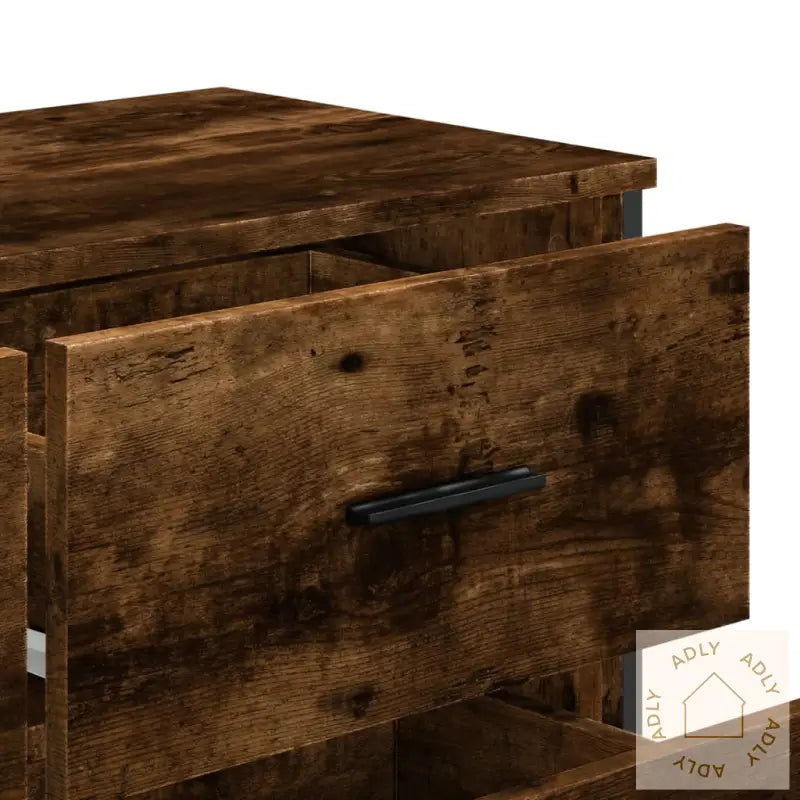 Kommode Røkt Eik 91X35,5X74,5 Cm Konstruert Tre