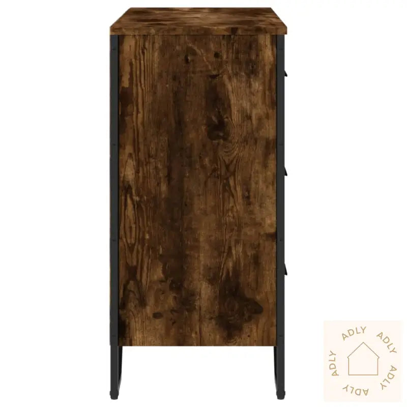 Kommode Røkt Eik 91X35,5X74,5 Cm Konstruert Tre