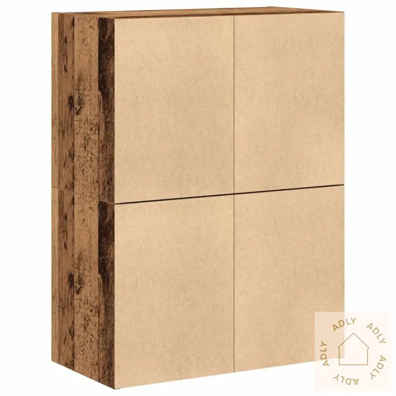 Skap Med 2 Skuffer 2 Stk Gammelt Tre 60X31X40 Cm Konstruert Tre