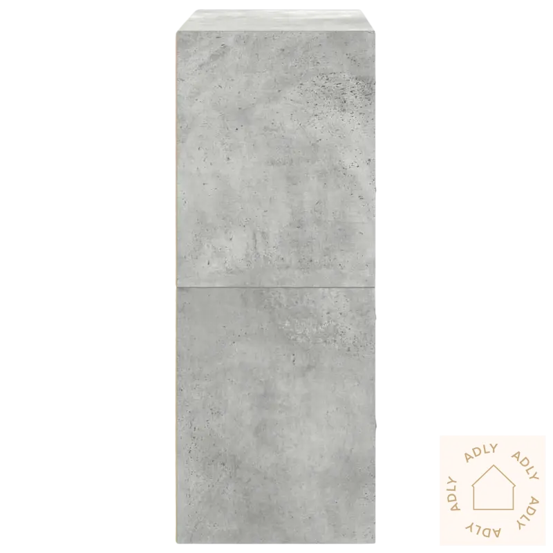 Grå betongskap for smart oppbevaring i hjemmet, perfekt sammen med stående hyller