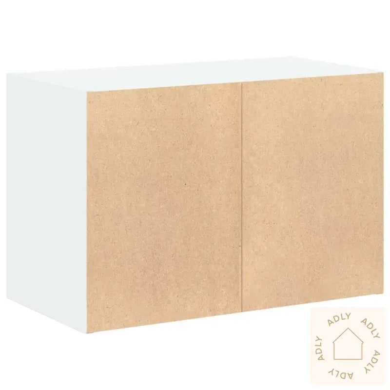 Skap Med 2 Skuffer Hvit 60X31X40 Cm Konstruert Tre