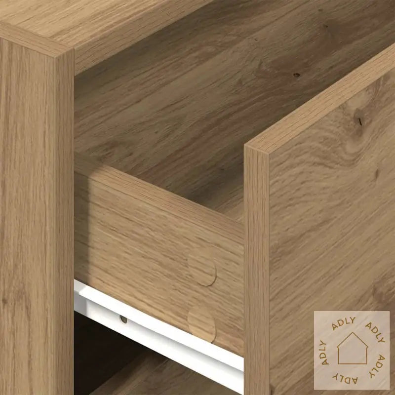 Skap Med 2 Skuffer Artisan Eik 60X31X40 Cm Konstruert Tre