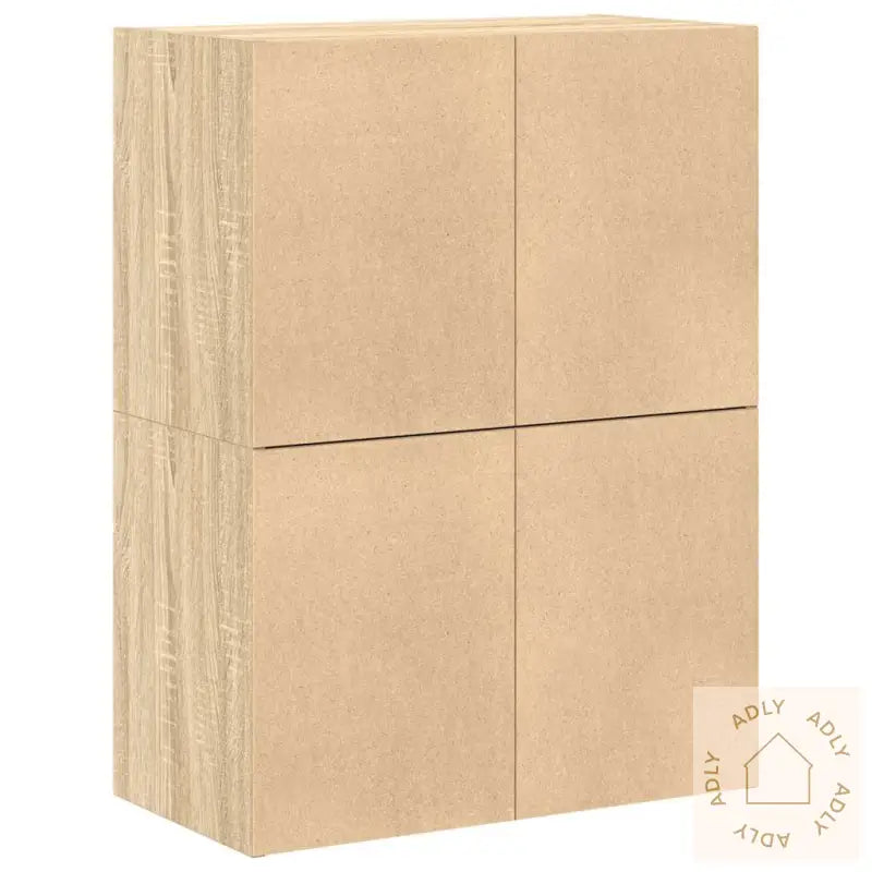 Skap Med 2 Skuffer 2 Stk Sonoma Eik 60X31X40 Cm Konstruert Tre