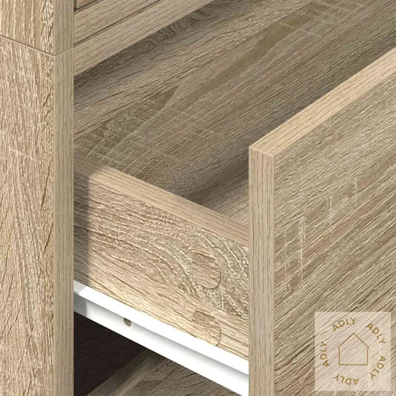 Skap Med 2 Skuffer 2 Stk Sonoma Eik 60X31X40 Cm Konstruert Tre