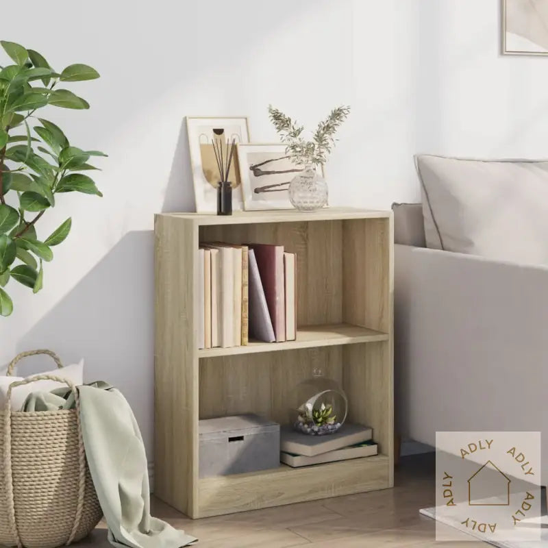 Bokhylle Sonoma Eik 60X24X76 Cm Konstruert Tre