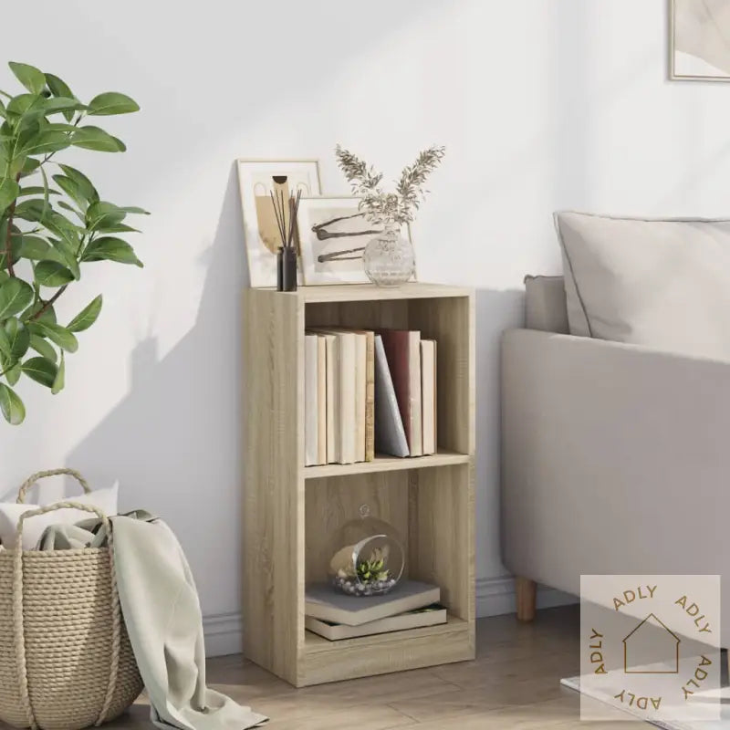 Bokhylle Sonoma Eik 40X24X75 Cm Konstruert Tre