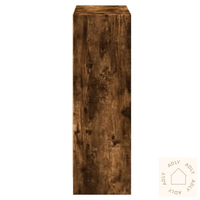 Bokhylle Røkt Eik 60X24X76 Cm Konstruert Tre