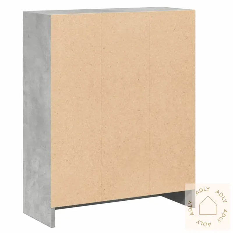 Bokhylle Betonggrå 60X24X76 Cm Konstruert Tre