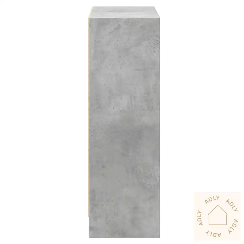 Bokhylle Betonggrå 80X24X75 Cm Konstruert Tre