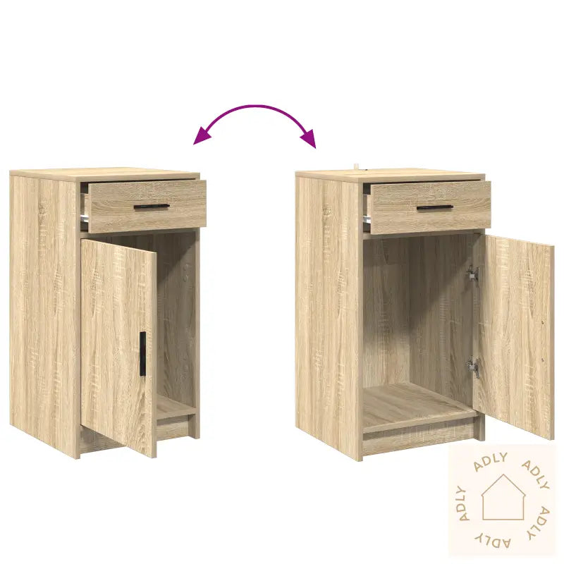 Sideboard Sonoma Eik 40X41X75 Cm Ingeniørtre