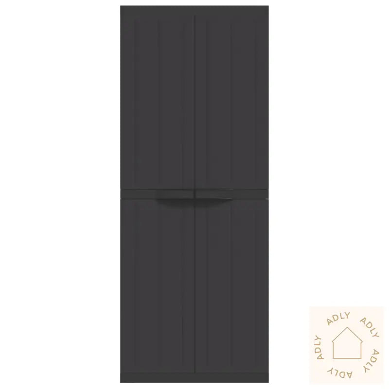 Oppbevaringsskap For Hage Svart 65X37X165 Cm Pp