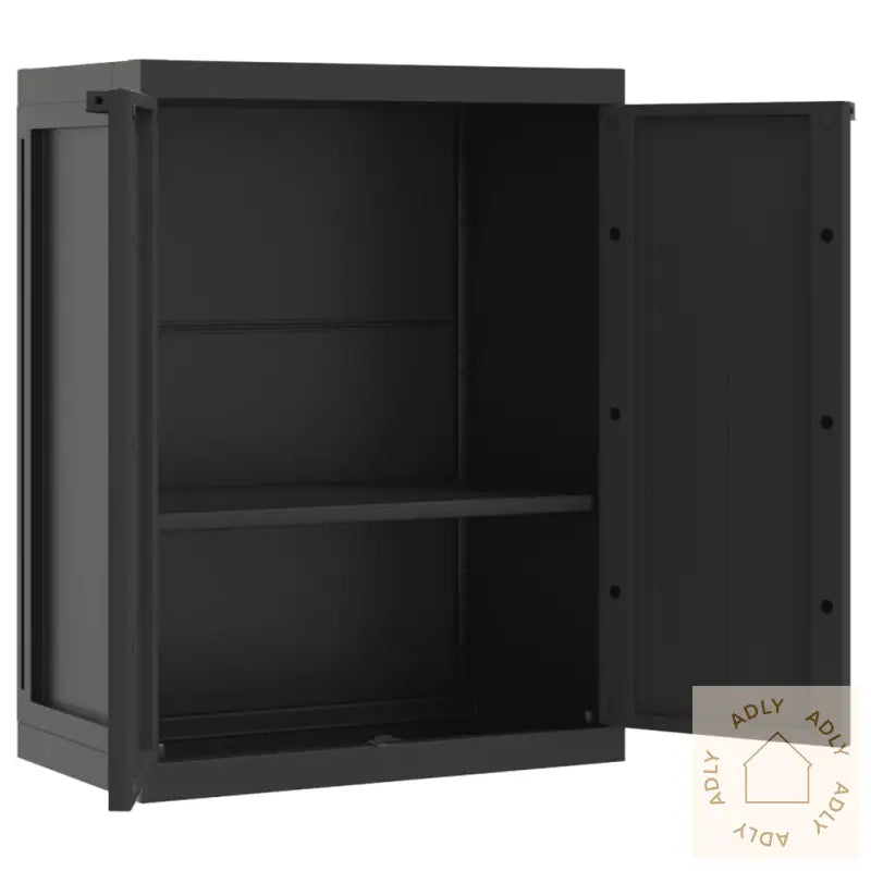 Oppbevaringsskap For Hage Svart 65X37X85 Cm Pp