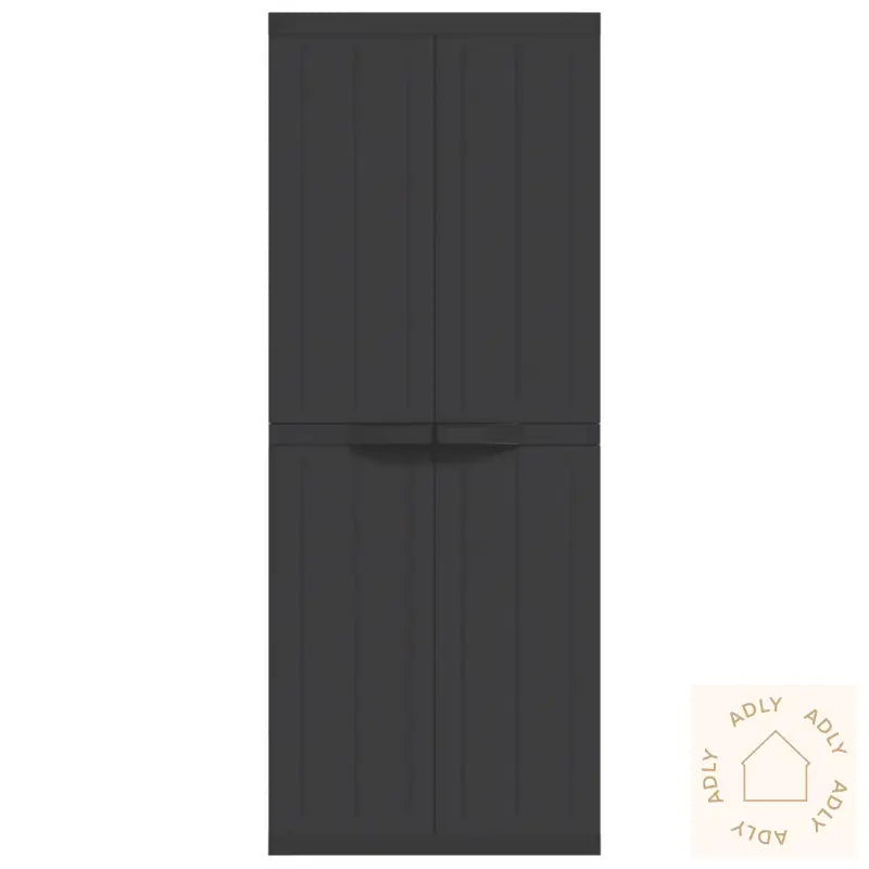 Oppbevaringsskap For Hage Svart 65X37X165 Cm Pp