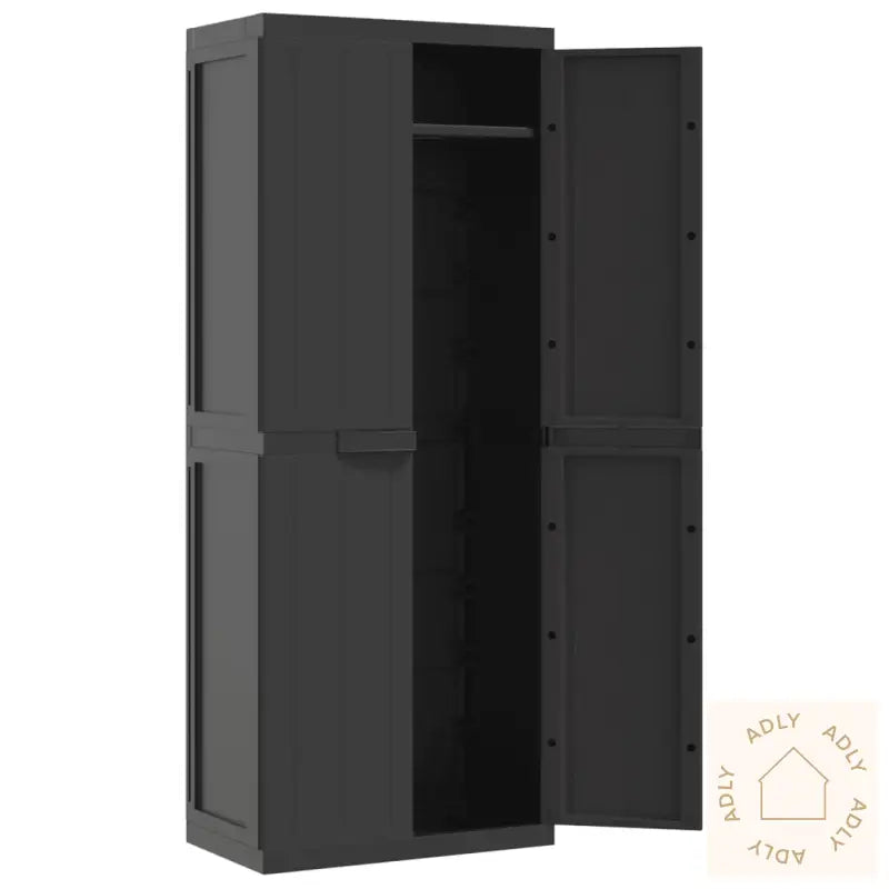 Oppbevaringsskap For Hage Svart 65X37X165 Cm Pp