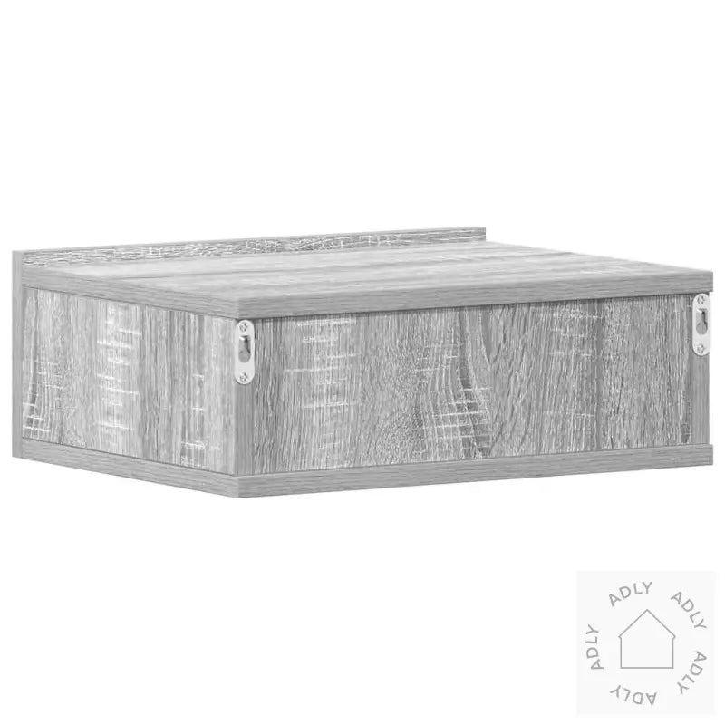 Flytende Nattbord Grå Sonoma 40X30X15 Cm Konstruert Tre