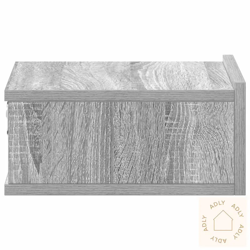 Flytende Nattbord Grå Sonoma 40X30X15 Cm Konstruert Tre